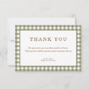 Search for green gingham cards Mother to be
