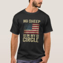 Search for no sheep in my circle tshirts Sarcastic