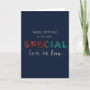 Search for for son in law birthday cards Classy