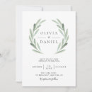 Search for olive leaf wedding invitations Elegant