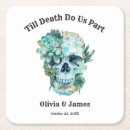 Search for halloween wedding coasters Black and white