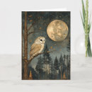 Search for owl blank cards Moon