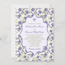 Search for purple and ivory wedding invitations Chic