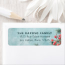 Search for red background return address labels Decorative