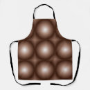 Search for dark brown aprons White