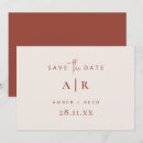 Search for terracotta wedding save the dates Minimal