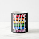 Search for peace hope love mugs Hippie
