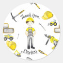 Search for boys construction birthday party stickers For him