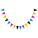 Search for yellow and black bunting flags Bold typography