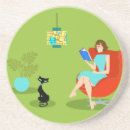 Search for book club coasters Bookworm
