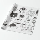 Search for vintage graphics gift wrap Black