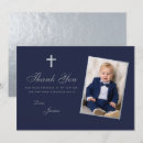 Search for blue and silver thank you cards Baptism