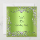 Search for lime and silver invitations Elegant