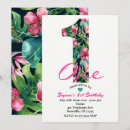 Search for tropical 1st birthday invitations Leaves