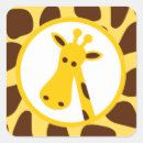 Search for yellow giraffe stickers Animals