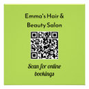 Search for salon business posters Qr code