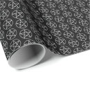 Search for pentagram wrapping paper Black