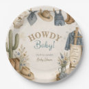 Search for western baby shower plates First rodeo