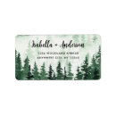Search for rustic forest return address labels Watercolor