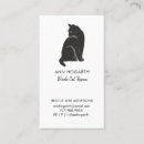 Search for black cat business cards Feline