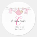 Search for birth announcement stickers Girl