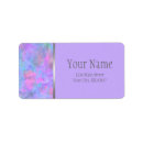 Search for purple bat mitzvah return address labels Trendy