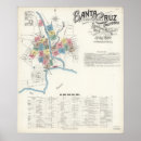 Search for beach map posters Santa cruz