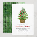 Search for plaid christmas invitations Gingham