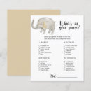 Search for baby shower elephant games Watercolor