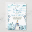 Search for cute penguin invitations Blue