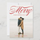 Search for christmas wedding announcement cards Married