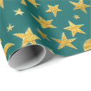 Search for moon wrapping paper Teal