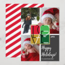 Search for love christmas invitations Green