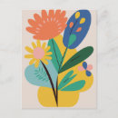 Search for abstract flowers postcards Modern