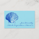 Search for sea shell business cards Tropical