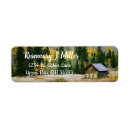 Search for cabin return address labels Woods