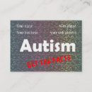 Search for puzzle pieces business cards Autism