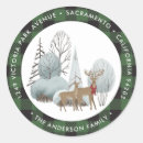 Search for buffalo plaid address stickers Deer