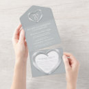 Search for platinum anniversary invitations Heart
