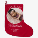 Search for my first christmas stockings Red