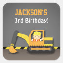 Search for transportation birthday stickers Construction