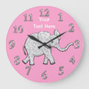 Search for girl nursery clocks Elephant