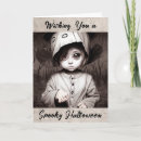 Search for child halloween cards Creepy
