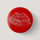 Search for lips badges Red