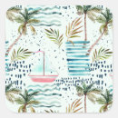 Search for watercolor palm tree stickers Ocean