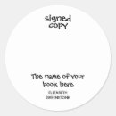 Search for authors stickers Signed by the author