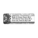 Search for white lace return address labels Black and white