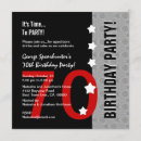Search for funny 70th birthday invitations Milestone