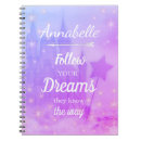 Search for follow your dreams notebooks Purple