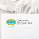 Search for batman return address labels Bat logo